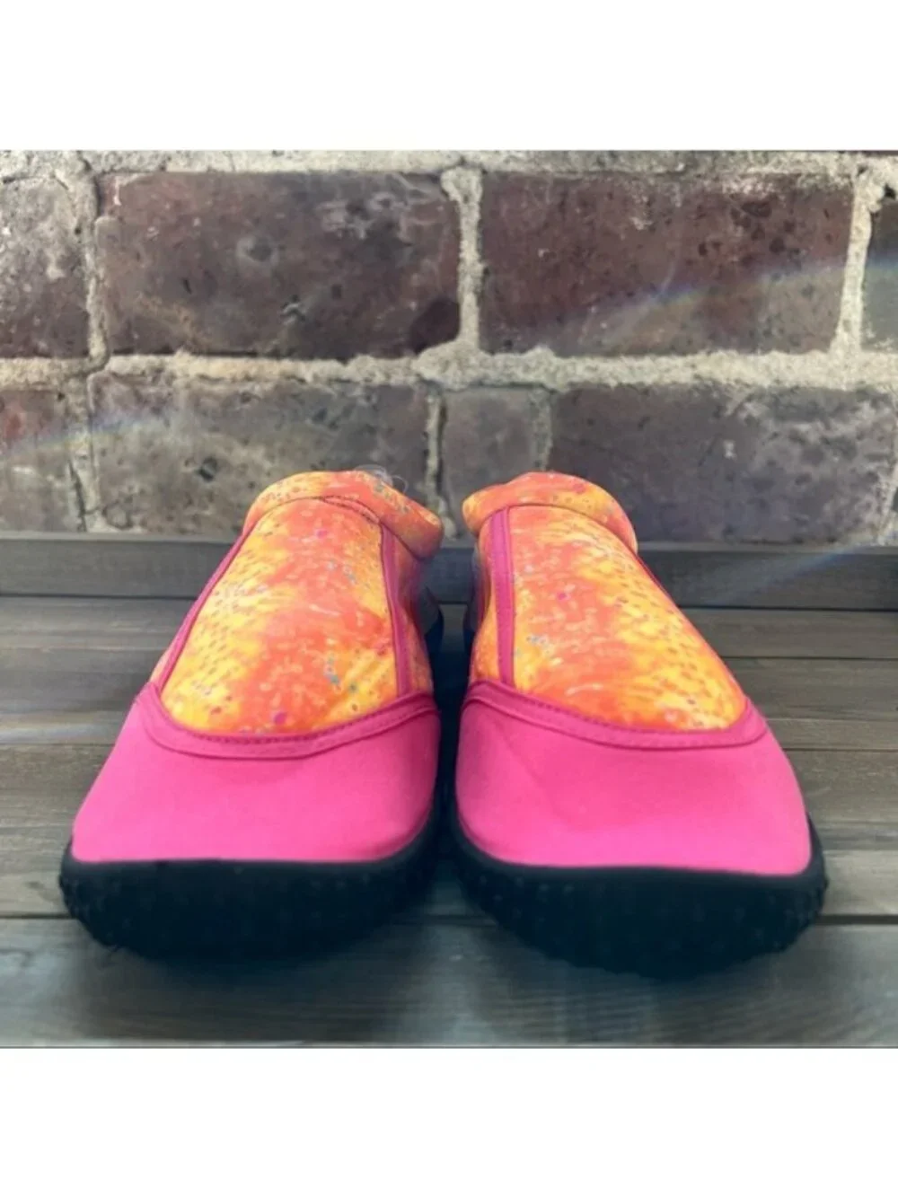 NWT Reel Legends Girls Pink & Orange Water Shoes Sz 4